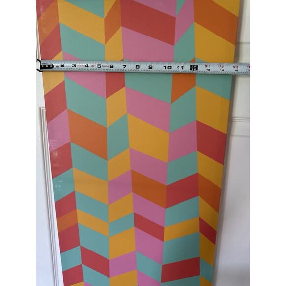 Lot of 4 Canvas Prints Colorful Abstract Sun Geometric Multicolor Decor - Picture 11 of 16